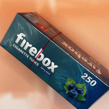 Цигаркові гільзи для тютюну Firebox Berry Mint 250шт 46 фото