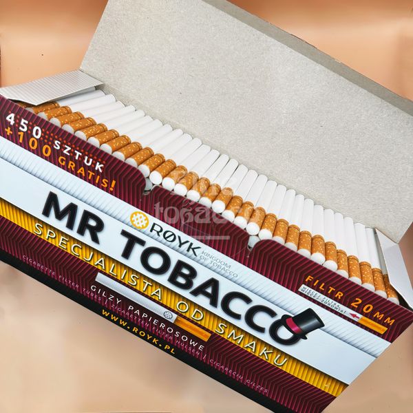 Гільзи довгий фільтр Mr Tobacco для цигарок 29 фото